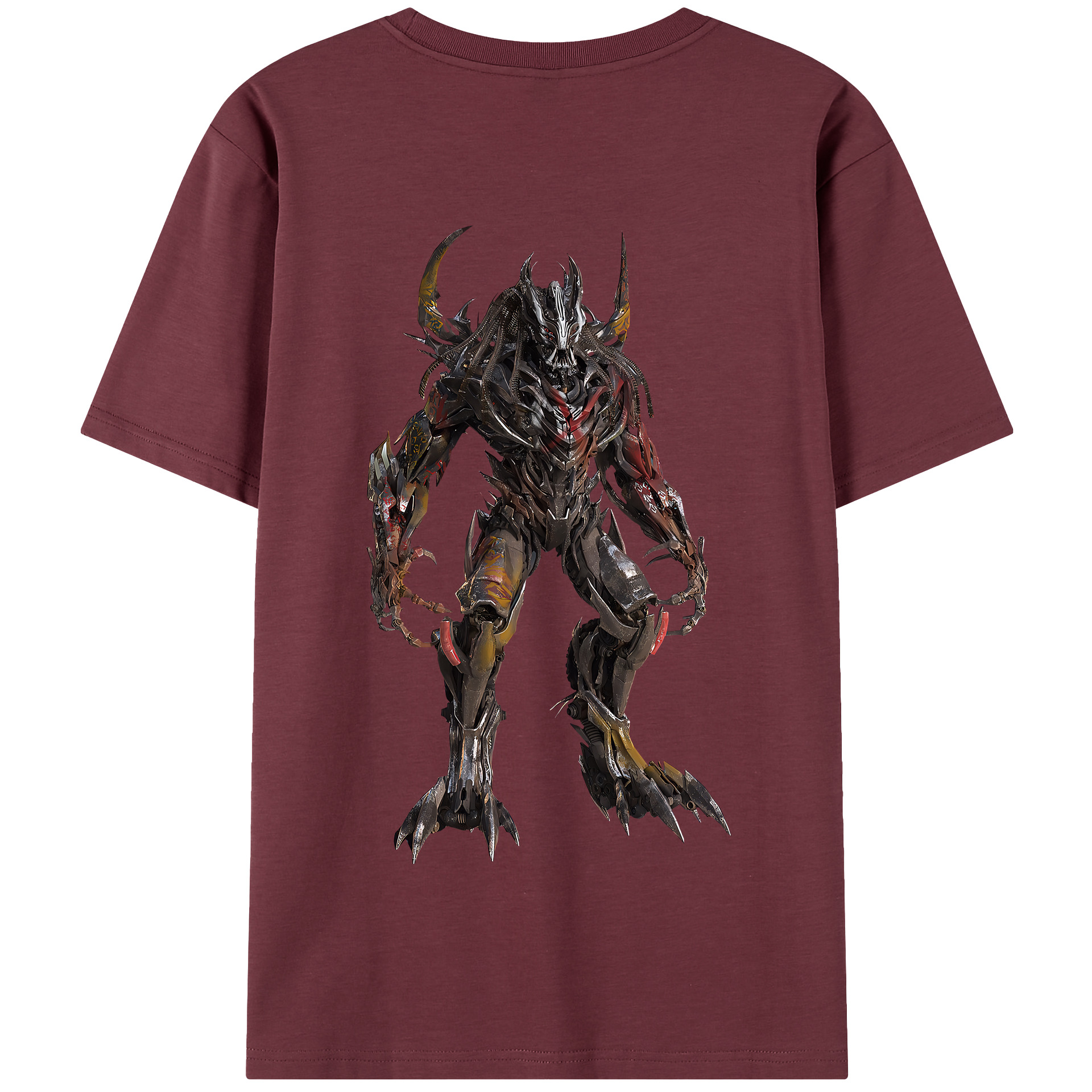 （画像用） Transformers トランスフォーマー 綿100％半袖Tシャツ（背面プリント）